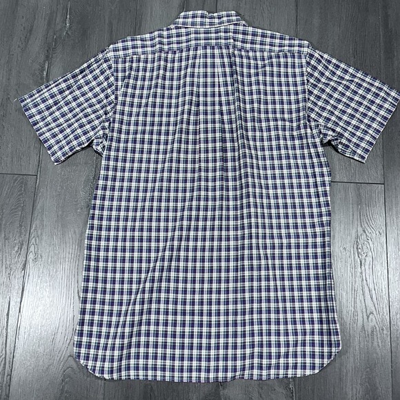 Polo Ralph Lauren S/S Camp Button Front Shirt Mens Med‎ Plaid Classic Red Pony - Picture 2 of 7